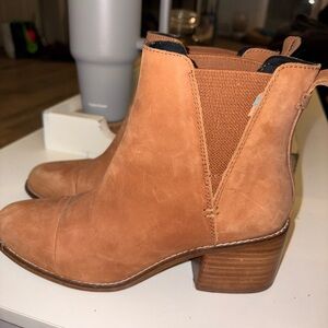Toms Brown Ankle Booties